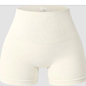 Women's Cream Bike Shorts